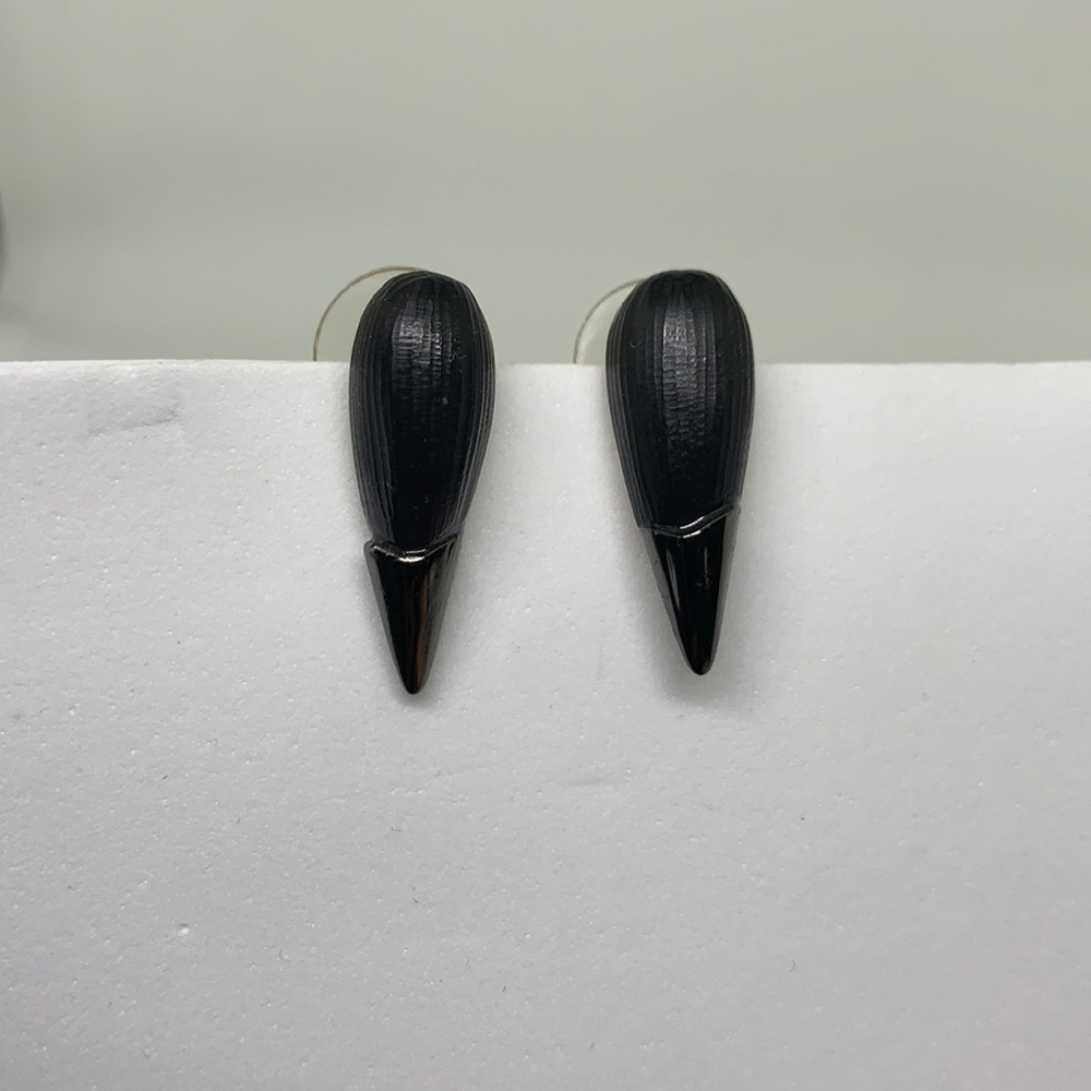 Alexis Bittar Lucite Liquid Metal Spike Stud